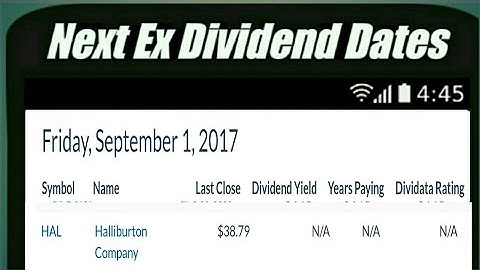 Halliburton : Next Ex Dividend Dates : Robinhood Dividends
