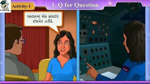 STD -8। ENGLISH। Unit -1 Q for Questions। Activity-1। Sunita Williams interview। Part -1। Sem-1