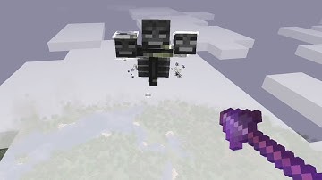 Trying to kill Wither with Netherite Spear (Java Edition, and i