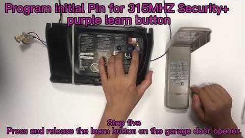 New 878MAX Garage Door Opener Keypad - Purple Learn Button Door Opener Pairing & Use Tutorials