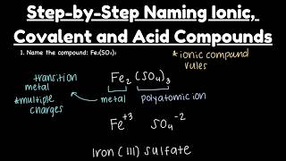 Chemical Nomenclature Mastery: Ionic, Covalent & Acid Naming + Formula Writing