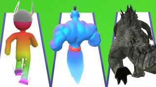 GIANT RUSH vs MUSCLE RUSH vs KAIJU RUN - Triple Game screenshot 5