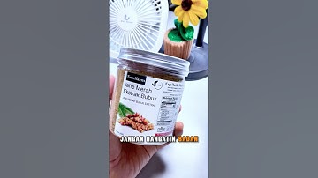 Jahe merah extrak bubuk nutrifarm menghangatkan badan di musim hujan