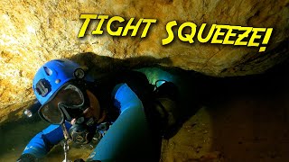 Cave Diving in GATOR HOLE (Very tight squeeze!)