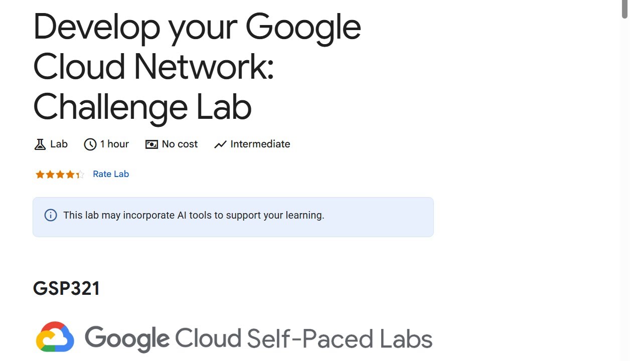 [GSP321] Develop your Google Cloud Network: Challenge Lab [2025]