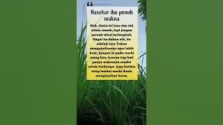 Nasehat ibu untuk anaknya _ pesan bijak seorang ibu _ kata-kata seorang ibu #quotes#doakeduaorangtua