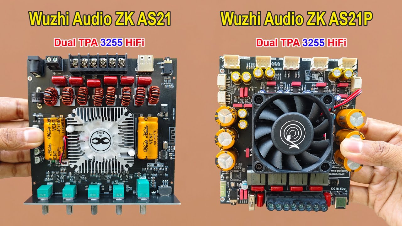 কোনটা কিনবেন ? Wuzhi Audio ZK AS21P |  Wuzhi Audio ZK AS21 | TPA 3255 | 1200 Watt 2.1 Class D Amp