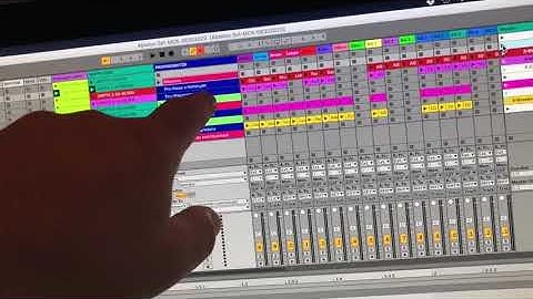 Overview of how I have ableton live setup to control video, audio, and lighting systems in church