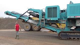 Moving a portable plant at Lindsey Aggregates