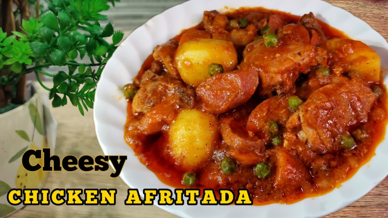 CHEESY CHICKEN AFRITADA siguradong simot ang kanin chicken afritada