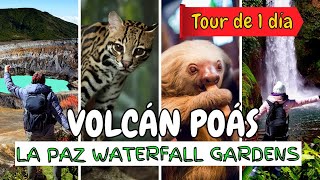🇨🇷 Volcán Poás y La Paz Waterfall Gardens: A 1 hora de San José | Costa Rica 4K