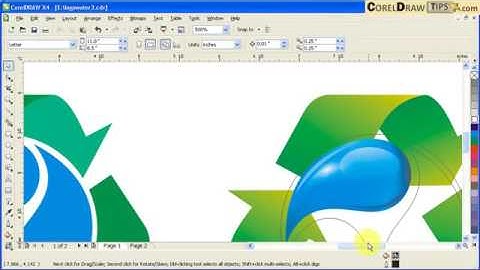 Converting a 2D logo to a 3D view logo in CorelDraw