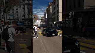 evil Lambo Duo Terrorizing Zurich lamborghini huracan v10 v12 aventador special supercars
