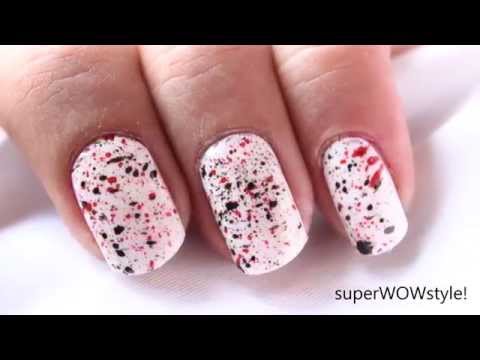 Spray Painting ✦ Splatter Nail Art Tutorial & Easy Nail Designs