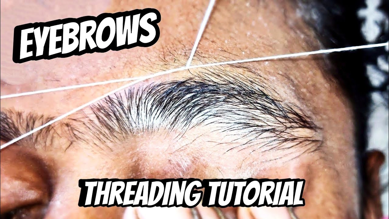 EYEBROW THREADING | HEAVY GROWTH EYEBROW SHAPING TUTORIAL @RitaBhatia .