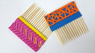 How to make a Quilling comb tool with toothpicks