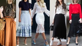 Very Attractive Stylish and Unique Skirt shirt ideas ⁶