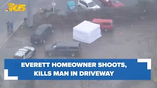 Everett homeowner shoots, kills man parked in driveway