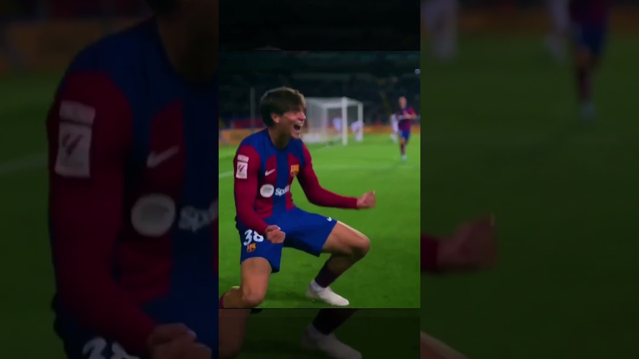  17 Year-old MARC GUIU scores for BARCELONA on his debut |  💯% Skills