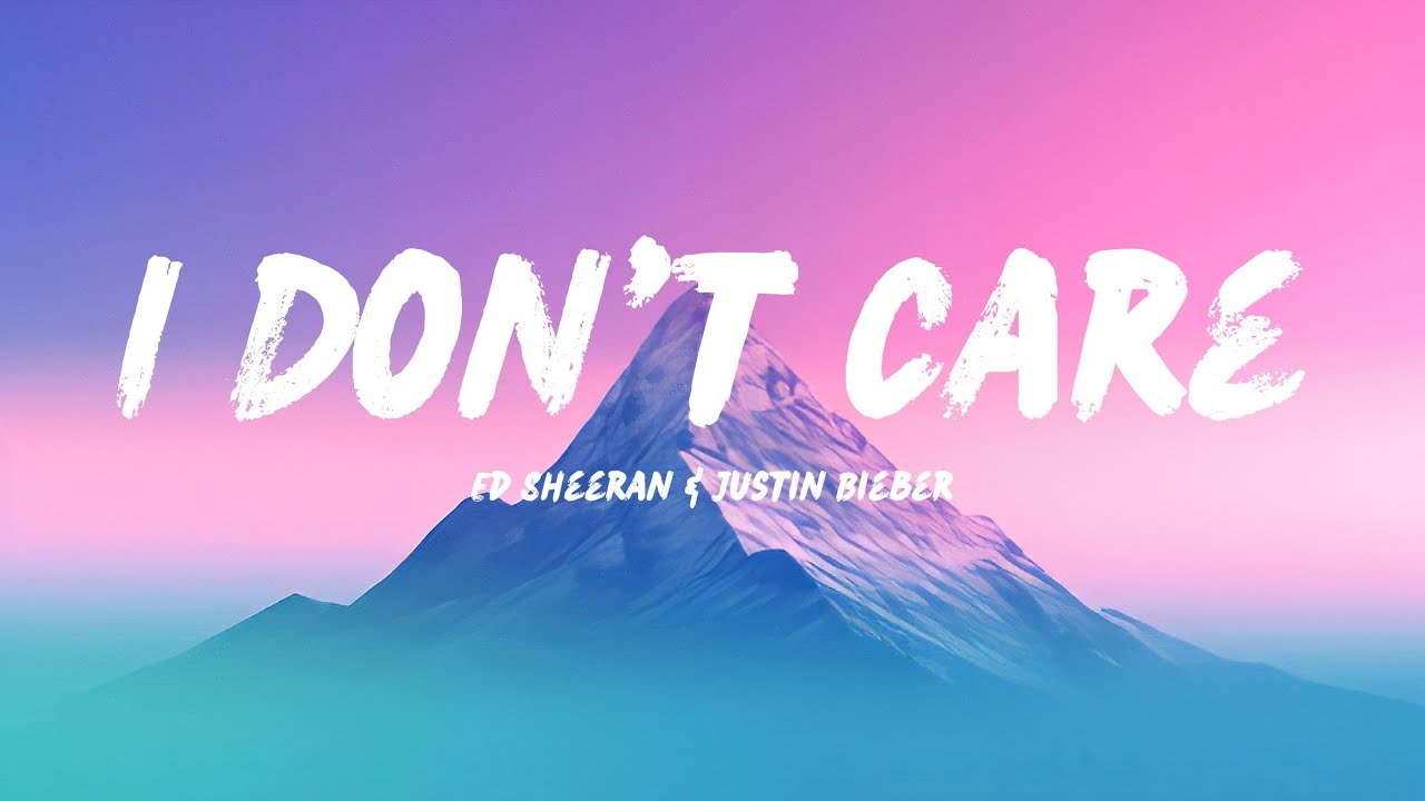 Ed Sheeran & Justin Bieber - I Don't Care (Lyrics) - YouTube
