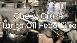 Chevy Cruze turbo oil feed line 11-15