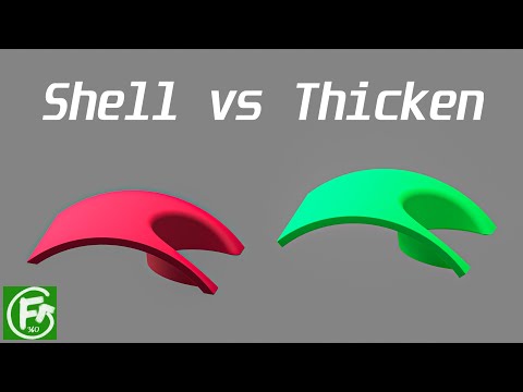 Fusion 360 | Shell vs Thicken