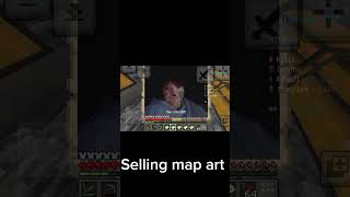 Selling map art on donut smp #shortvideo #minecraft #donutsmp