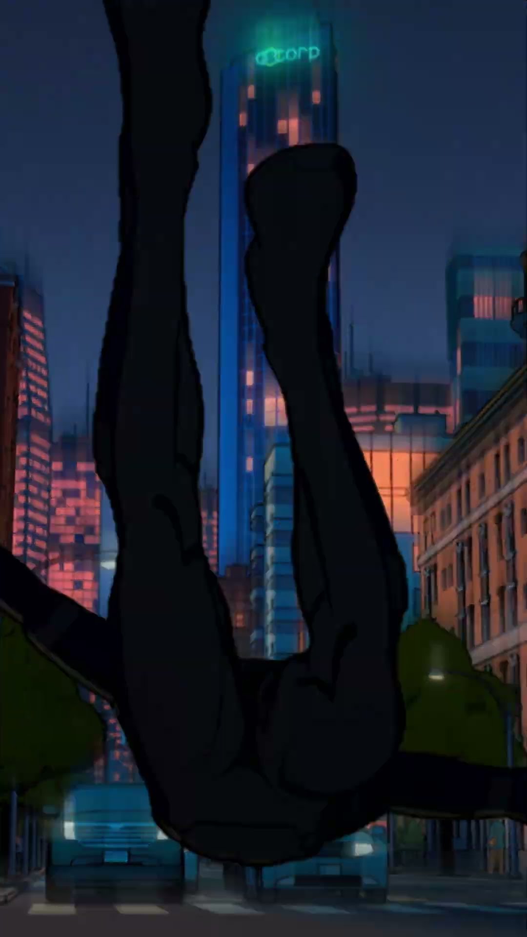 Swinging through the city so fast you can barely notice him ?️