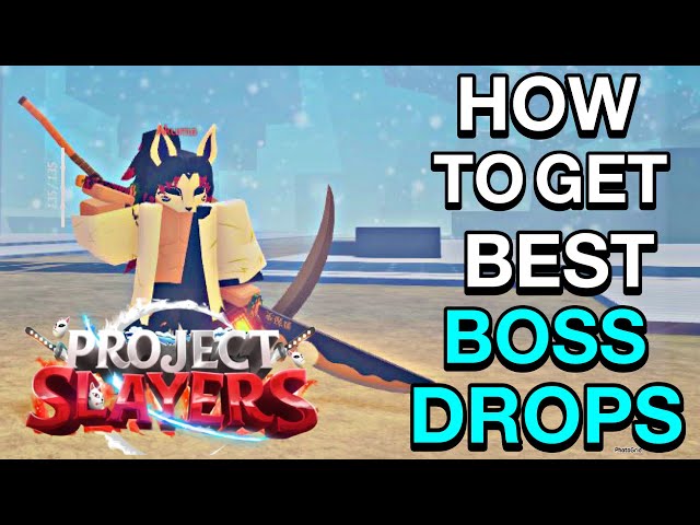 HOW TO GET THE NEW BOSS DROPS IN PROJECT SLAYERS!!