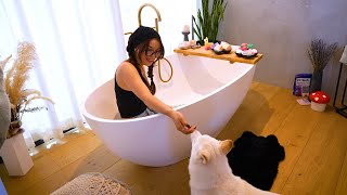 WHATS IN MY CLOSET Valkyrae Bathroom + Closet Tour 2024