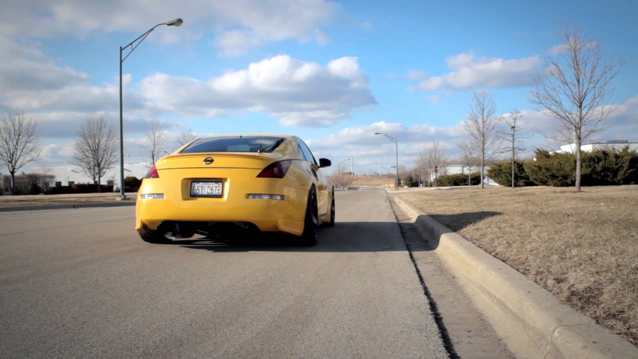 350z Agency Power Single Exit Exhaust YouTube