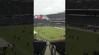 Inside Soldier Field before the "Rain Game"