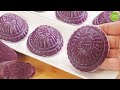 紫薯红龟糕，软糯Q弹，纯天然健康又好吃 | Sweet Potato Rice Cake / Angku Kueh