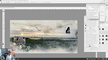 Scenic Template Album No. 4 Inspiration for Digital Scrapbooking and Photo Books in Adobe Photoshop