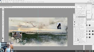 Scenic Template Album No. 4 Inspiration for Digital Scrapbooking and Photo Books in Adobe Photoshop