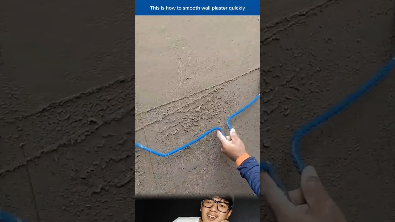 This is how to smooth wall plaster quickly