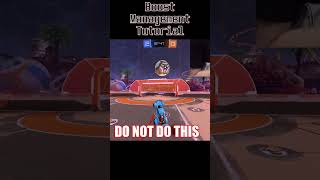 BOOST MANAGEMENT Tips for Rocket League #youtubeshorts #youtubeshort #rocketleague #rocketleaguetips