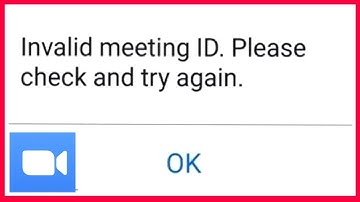 Zoom Fix Invalid Meeting ID Please Check And Try Again Problem Solve