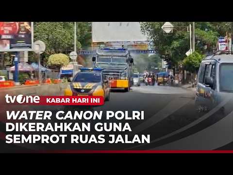 Polri Kerahkan Water Cannon Semprot Jalan Terdampak Abu Vulkanis | Kabar Hari Ini