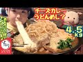 【大食い】カレーうどんとカレーライスが合体！カレーうどんめし？びよよ～ん伸びすぎチーズ＆おもちＷトラップじゃー！新年あけましておめで豚！今年もぶひぶひ★ぶひぃくとり～★【有吉ゼミ】【チャレンジ】