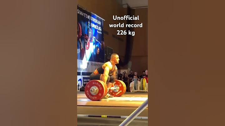Unofficial world record of 226 kg achieved in Germany at a Bundesliga competition.