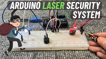 Arduino Laser Security System with Buzzer and LED | Example Code | English Subtitle