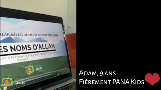 Adam 9 ans, fièrement PANA kid&#39;s-MADRASSANIMEE