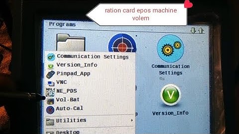 ration card epos machine volem