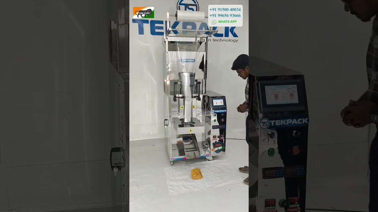 Fully automatic snacks packing machine 10 to 1 kg