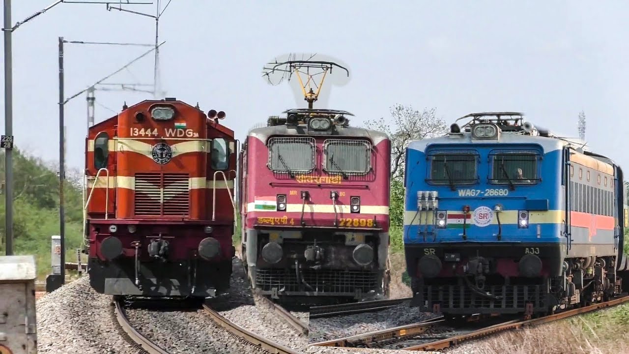 Last days of diesel run | Present AC traction change in & around Guntakal | Indian railways