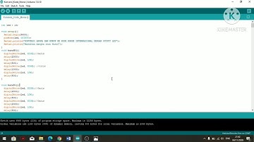 konversi huruf dan angka menjadi kode morse menggunakan arduino (input menggunakan serial monitor)