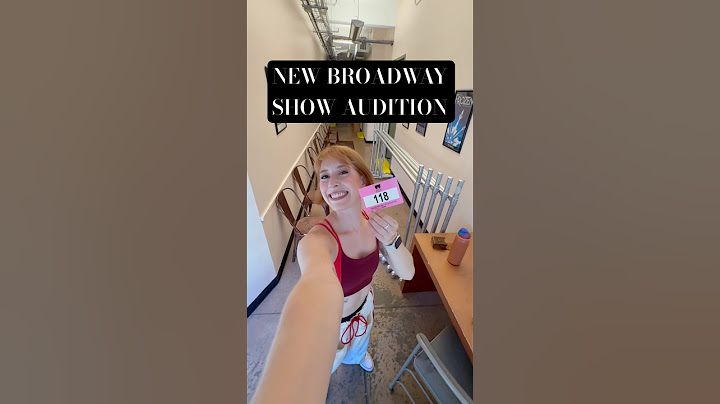Auditioning for a brand new Broadway show!! #actorsequity #broadwayauditions