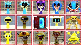 EVERY EVOLUTION OF SPRUNKI SONIC EXE VS GARNOLD VS SIMON POWER COMPARISON