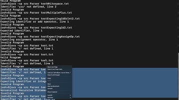 Lexer-Parser-Interpreter Project (2/3) Demo